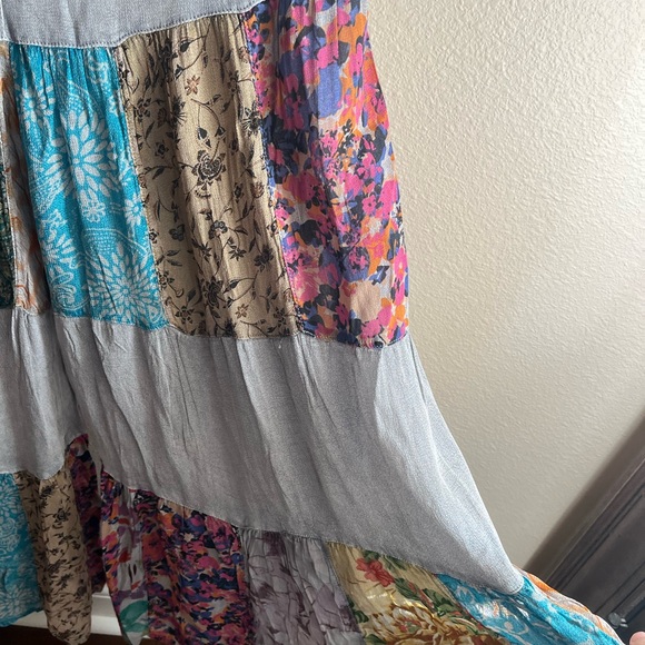 Bohemian Patchwork Wide Leg Pants - Picture 5 of 9